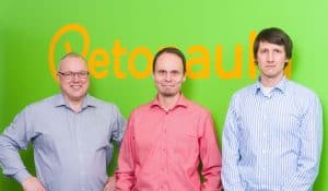 Asiakkaan IT-managerina Vetonaulassa toimivat Lasse Kataja, Tomi Lehto, Juuso Eskola ja Jari Halonen (ei kuvassa)